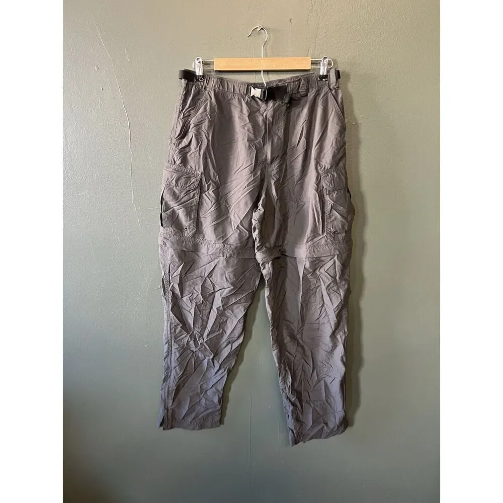 REI Mens Gray Outdoor Hiking Cargo Pants Nylon Size Medium